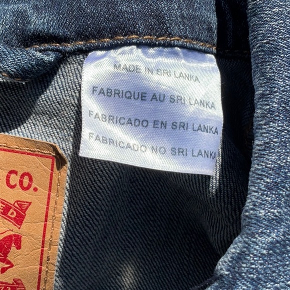 Levi’s Women’s Sweet Jane Original Trucker Blue Dark Wash Denim Jean Jacket xs - Picture 6 of 8